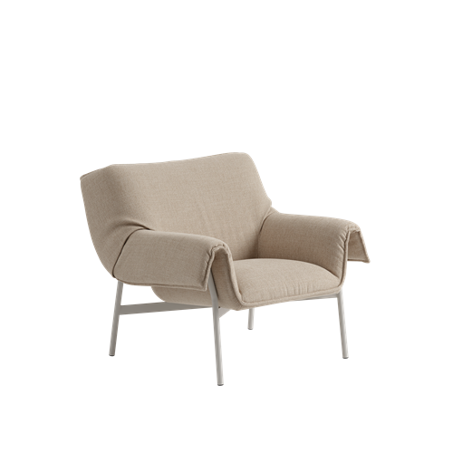 Wrap Lounge Chair in Grey/Ecriture 240 Packshot
